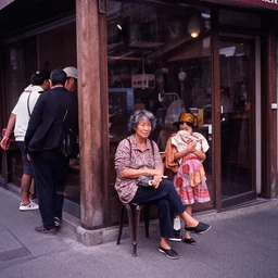 Candid Street Photography. Kodachrome 200