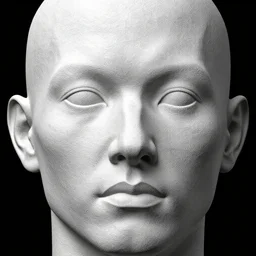 uv unwrapped texture of a face, high resolution