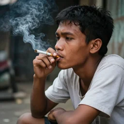 indonesians smoking cigarettes