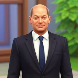 Olaf Scholz as a Sim in Sims 3