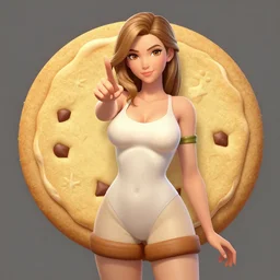 cookie her slump, make her myk, digital art, suggestive art, trending on artstation