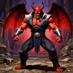 blood shadow demon, mortal kombat, psx videogame