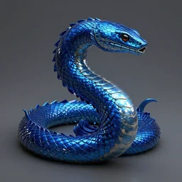 ancient sea serpent, royal blue colors, lighting refraction, volumetric lighting, highly detailed, wlop, peter mohrbacher and greg rutkowski