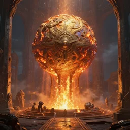 beautiful digital fantasy illustration of the forge of worlds, high detail texture, unreal engine, 8k, intense, Photographic quality, ultra hyper realistic quality, 8k definiton, hyper-realistic, cinematic, cinematic lighting