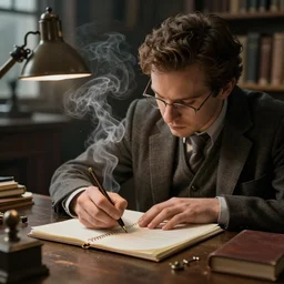 steam - powered writing