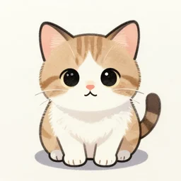 drawing of a cute kitten