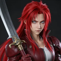 hyper - realistic + photorealistic render with very extreme intricate details, of ruby rose from rwby in the style of final + fantasy 1 5, large scythe, silver eyes, digital game - art by ross tran, movie composition by sana takeda, dramatic cinematic lighting by greg rutkowski