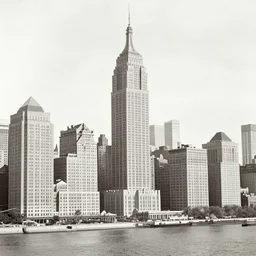 a very old photo of new york, year 1 5 0 0 s