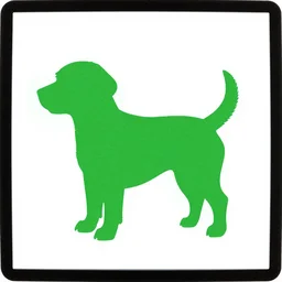 green oscilloscope waves in the shape of a dog