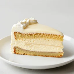 A delicious slice of cake, food shot