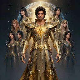 full body portrait of avan jogia as a earth magical star guardian. detailed face, concept art, intricate, highly detailed 8 k, smooth, sharp focus, handsome and aesthetic shape of face and body, artgerm, artstation, art by zexi guo and nira and junpei suzuki and gharliera and rinotuna