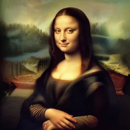 an amazing award winning photo of angelina jolie as mona lisa