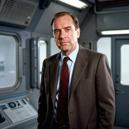 Saul Goodman in the space station, portrait, 1965 photo
