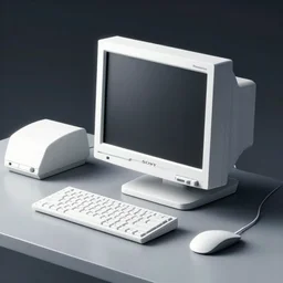 stylized minimalist retro computer, sony, panasonic, loftis, cory behance hd by jesper ejsing, by rhads, makoto shinkai and lois van baarle, ilya kuvshinov, rossdraws global illumination