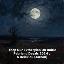 landscape by moonlight in the land of darkness oil paint on canvas