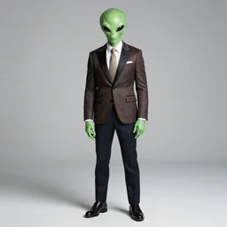 the new alien with dapper style hosting on cnn prime time, studio photograph