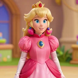 Anya Taylor-joy as princess peach from Mario