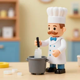 werner karl heisenberg cooking crystal meth in activity playcentre, stop motion vinyl action figure, plastic, toy, butcher billy style