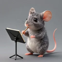 An adorable whimsical mouse conducting an orchestra, highly detailed, digital painting, artstation, concept art, smooth, sharp focus, studio light, by Pixar and Disney and Justin Gerard,
