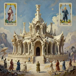 a render of a temple made of bones, fantasy landscape, tarot card, by peter mohrbacher, hajime sorayama, wayne barlowe, boris vallejo, aaron horkey, gaston bussiere, craig mullins, oil on canvas, smooth 3 d render, octane 8 k!!!!!!!!!!!!!!!!!!!!!!!!!!!!!!, zbrush!!!!!!!, pixar!!!!!!!!!, depth of field, featured on pixiv!, cinematic composition!!!!!!!!!!!!!!!!!!!!!!!!!!!!!!!!!!!, hd!!!!!, hdr!!!!!, 4 k, 8 k, the fifth element artifacts, highly detailed