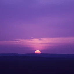 purple sunset, trending on artstation