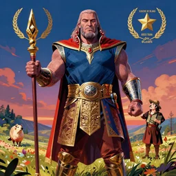 thanos as don quixote, digital art by eugene de blaas and ross tran, vibrant color scheme, intricately detailed, in the style of romanticism, cinematic, artstation, greg rutkowski