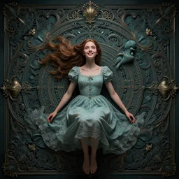 lullaby of hope happiness of beautiful young woman, moody : : wes anderson, roger dean, sophie anderson, esao andrews : : ornate, dynamic, particulate, intricate, elegant, highly detailed, centered, artstation, smooth, sharp focus, octane render, 3 d
