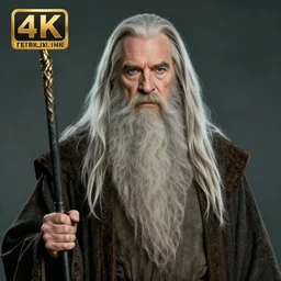 character portrait of Steve-O with a long beard as Gandalf, digital art, trending on artstation, 4k