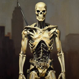 Terminator painted by Norman Rockwell