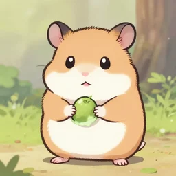 hamster in anime style