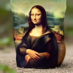 a portrait of a capybara as the mona lisa