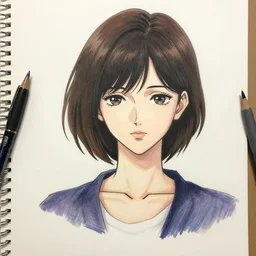 A woman character drawn by Nihei Tsutomu
