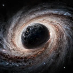 supermassive black hole eating a star