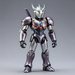 full body of ( ( ( ( ( ( ( ( armored casshern from casshan ultraman zero cyberman from doctor who cyborg gay hungarian - american - japanese human hybrid as overwatch character ) ) ) ) ) ) ) ) as a nendoroid, studio lighting, grey background, no shadow, trending on artstation, 8 k, highly detailed