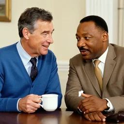 fred rogers having a cup of tea with martin luther king jr