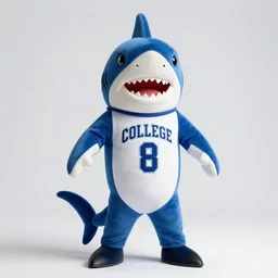 shark in the style of a College Mascot Costume, highly detailed, photorealistic, art station —height 1024 —width 1024