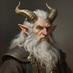 a dwarf man wearing horns, diffuse lighting, fantasy, intricate, elegant, highly detailed, lifelike, photorealistic, digital painting, artstation, illustration, concept art, smooth, sharp focus, naturalism, trending on byron's - muse, by greg rutkowski and greg staples