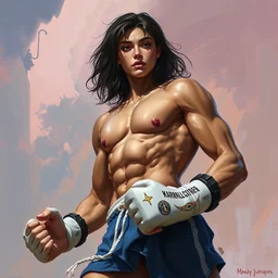 illustration of 🥊 by mandy jurgens