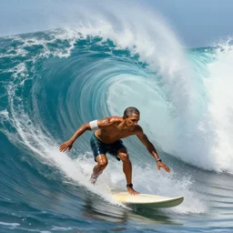 obama surfing the biggest wave at nazare, portugal, intricate, highly detailed, digital painting, artstation, concept art, smooth, sharp focus, illustration, unreal engine 5, 8 k, art by artgerm and greg rutkowski and alphonse mucha