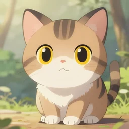 animal, cat, character, anime