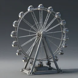 a 3 d model of a ferris wheel found in the game files of death stranding