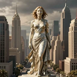 sculpture of cate blanchett, metropolis