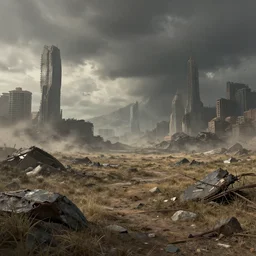 a post apocalyptic landscape by boss ross.