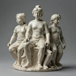 3 d sculpture ; contemporary art ; porcelain ; photorealistic ; unreal engine