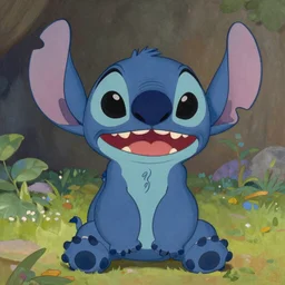 Stitch from Disney painted by William-Adolphe Bouguereau