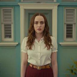 winona ryder in the style of wes anderson