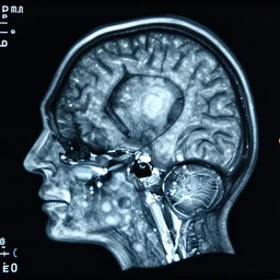mri scan of an alien brain