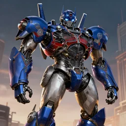 optimus from metal gear rising revengeance by greg rutkowski