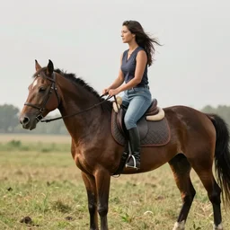 woman riding a man like a horse