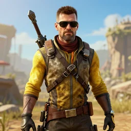Walter White in Borderlands 2 4K quality super realistic